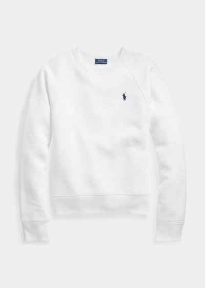 Pullover Polo Ralph Lauren Mujer Blancos - Fleece - OWEGX4351